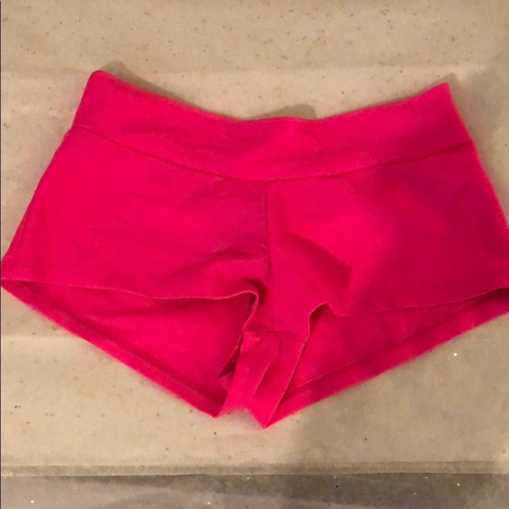 Hot pink booty shorts